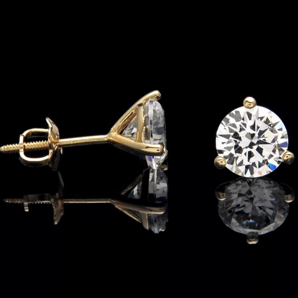 1ct Lab created diamond 14k martini - Picture 2 of 8